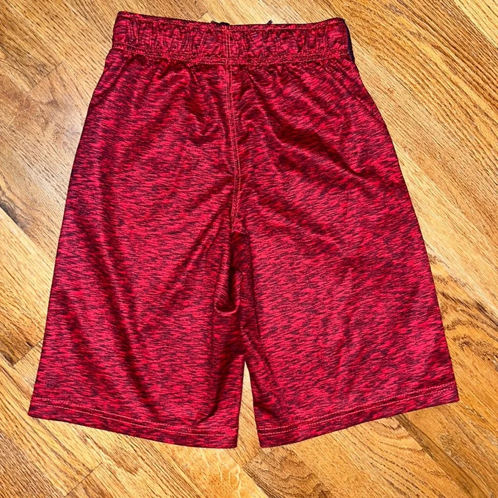 Mottled Red Athletic Shorts